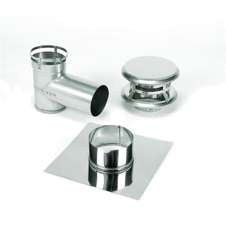 Perfectpillows M &amp; G Duravent 6 Inch DuraFlex All Fuel Component Kit PE2547689